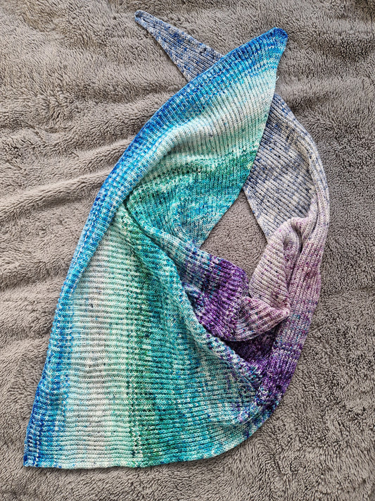 Fisherman's Rib Shawl Pattern - Knit