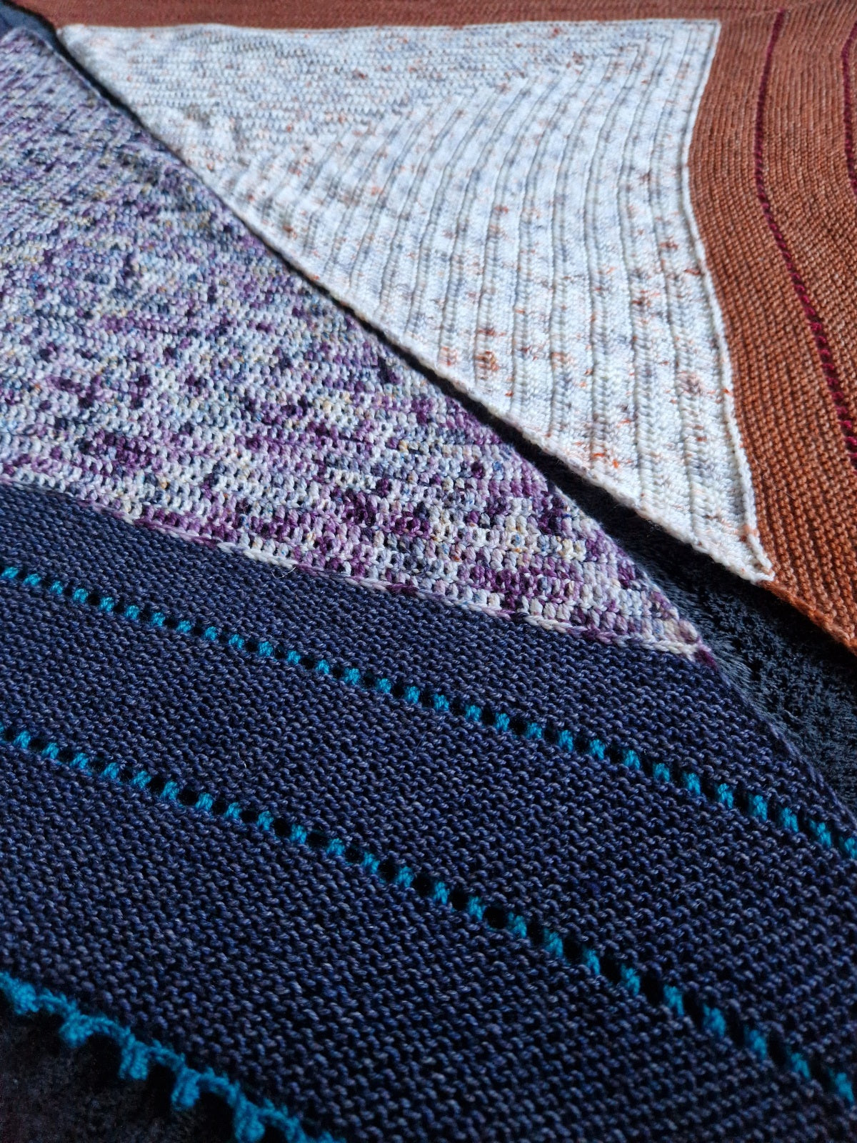 Mixed Media Shawl Pattern