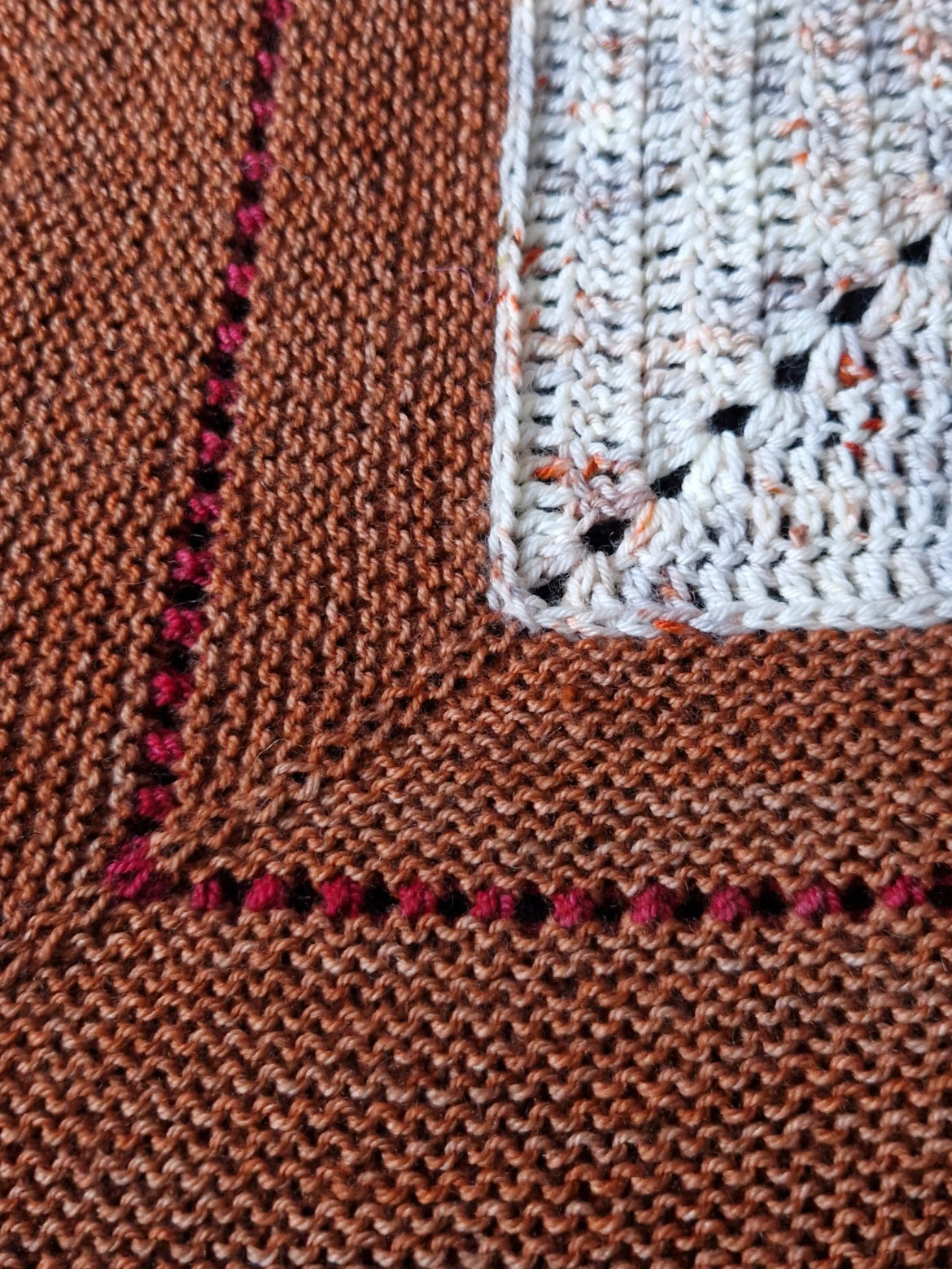 Mixed Media Shawl Pattern