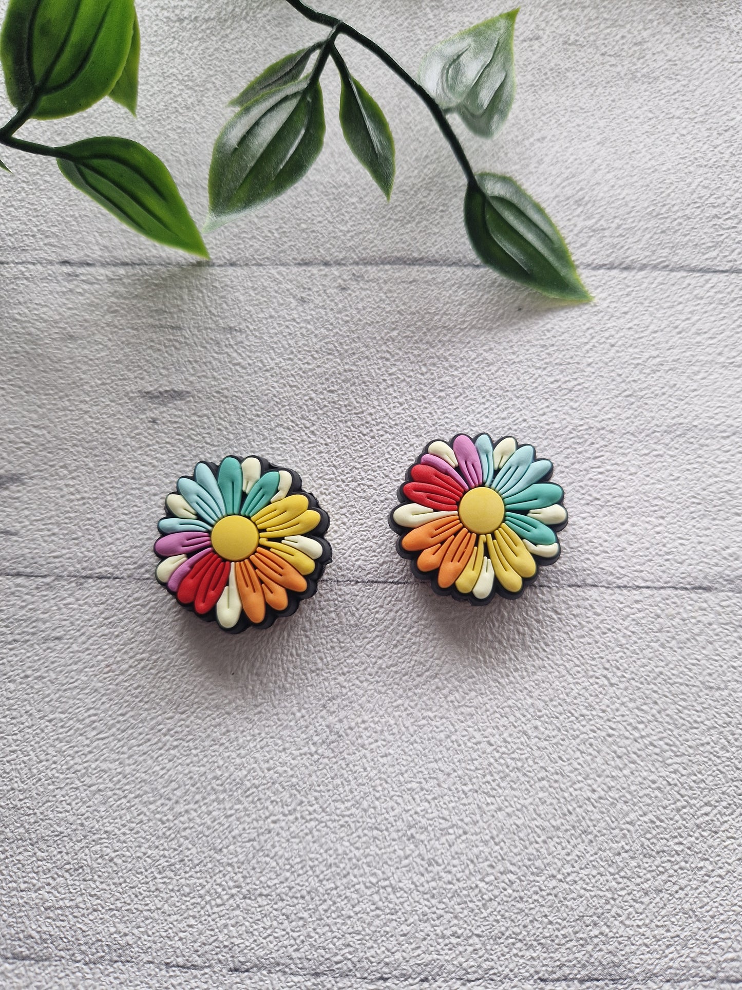 Rainbow Flower Needle Stoppers
