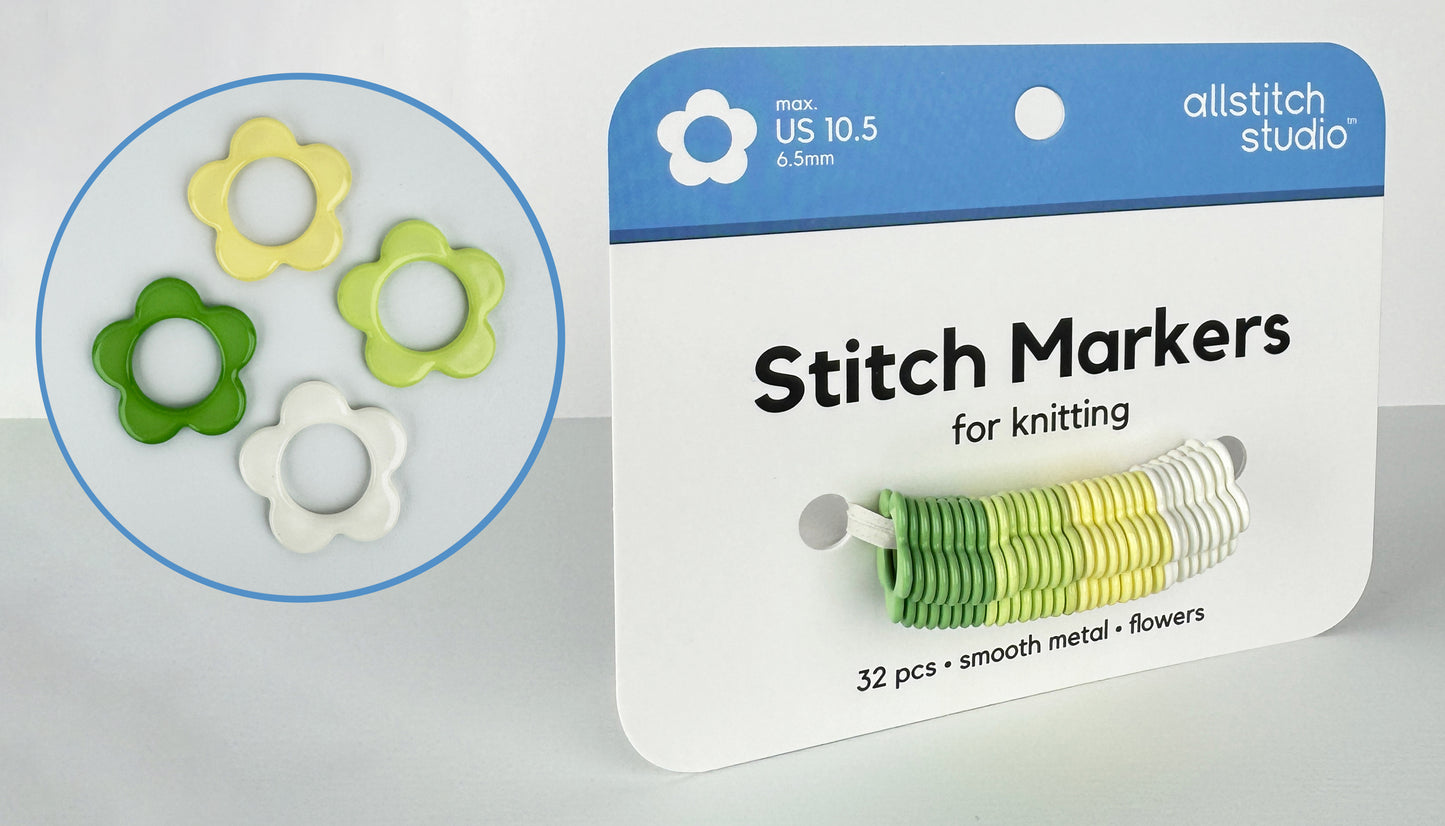Snag Free Flower Stitch Markers - All Stitch (4mm-6.5mm)