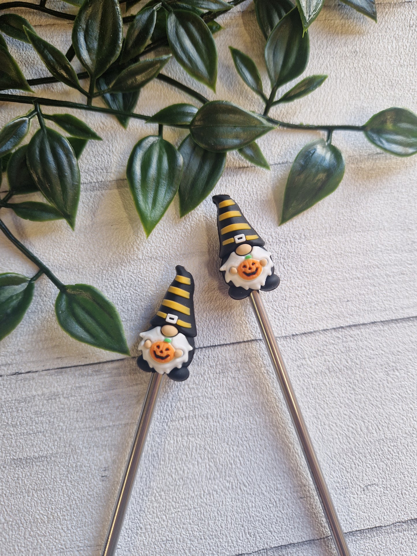 Pumpkin Gnome Needle Stoppers