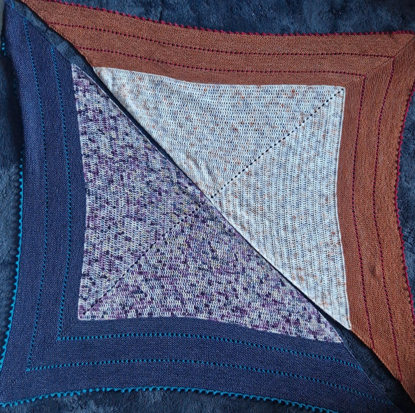 Mixed Media Shawl Pattern