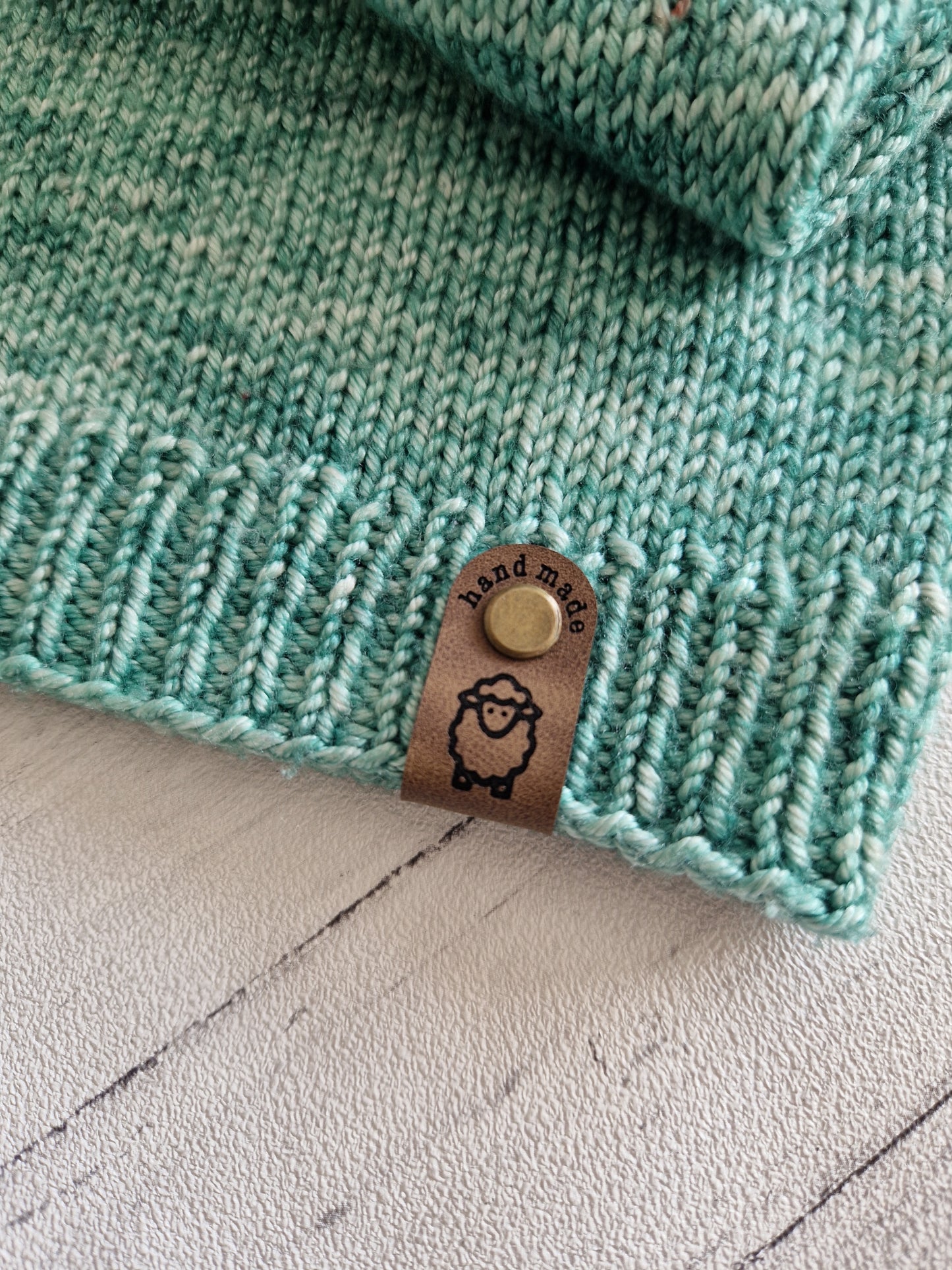 Sheep faux leather tags