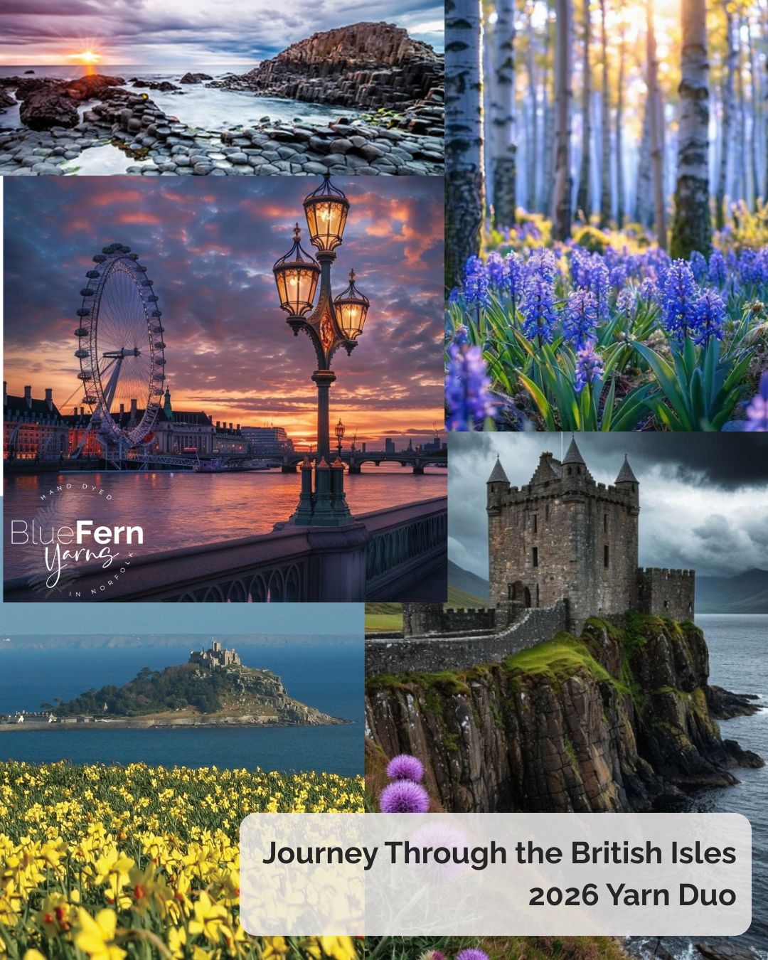 British Isles - Monthly Yarn Duo - Quarterly Option