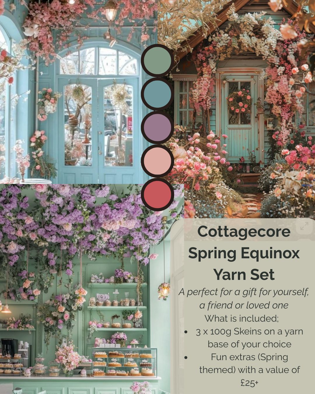 Spring Cottagecore Equinox Yarn Set