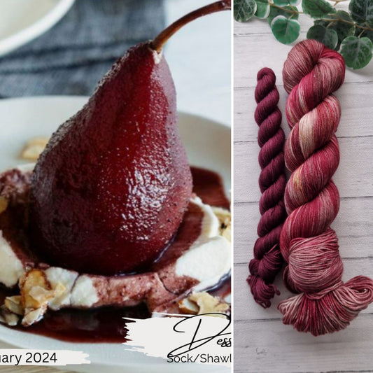Poached Pears - Dessert Sock/Shawl Sets