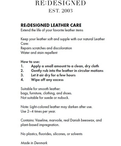 Leather Care - Re:Designed