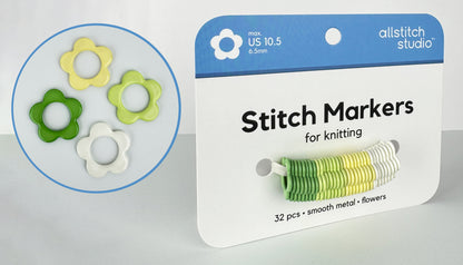 Snag Free Flower Stitch Markers - All Stitch (4mm-6.5mm)